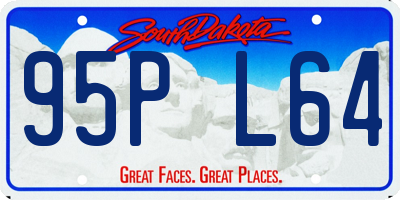 SD license plate 95PL64