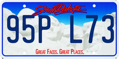 SD license plate 95PL73