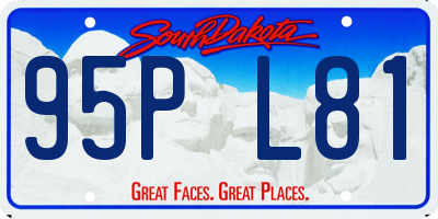SD license plate 95PL81
