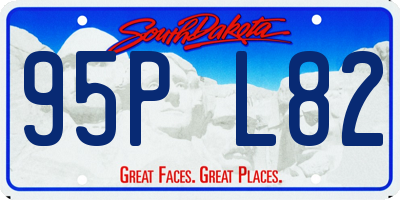 SD license plate 95PL82