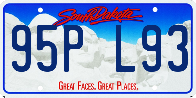 SD license plate 95PL93