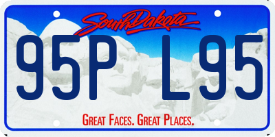 SD license plate 95PL95