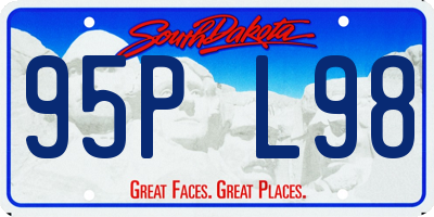 SD license plate 95PL98