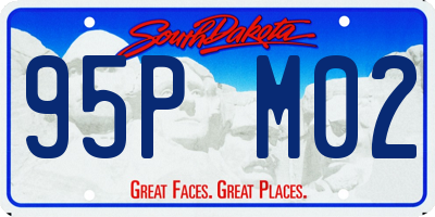 SD license plate 95PM02