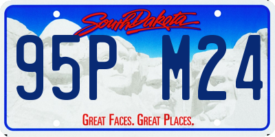 SD license plate 95PM24