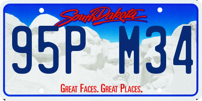 SD license plate 95PM34