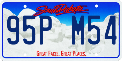 SD license plate 95PM54