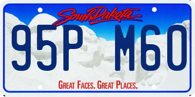 SD license plate 95PM60