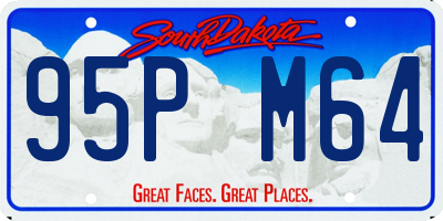 SD license plate 95PM64