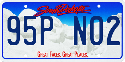 SD license plate 95PN02