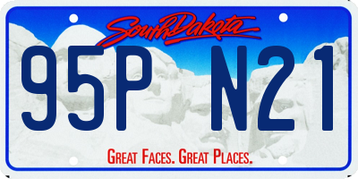 SD license plate 95PN21