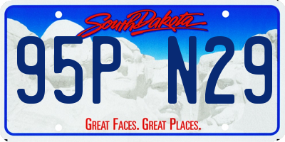 SD license plate 95PN29