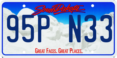 SD license plate 95PN33