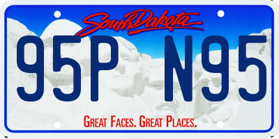 SD license plate 95PN95