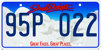 SD license plate 95PO22