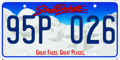 SD license plate 95PO26