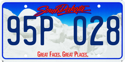 SD license plate 95PO28