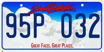 SD license plate 95PO32