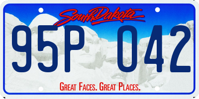 SD license plate 95PO42