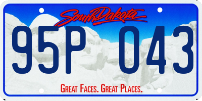 SD license plate 95PO43