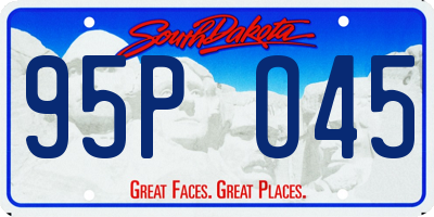SD license plate 95PO45