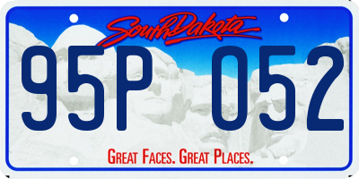SD license plate 95PO52