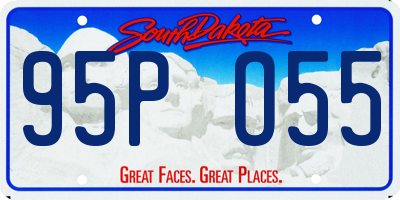 SD license plate 95PO55