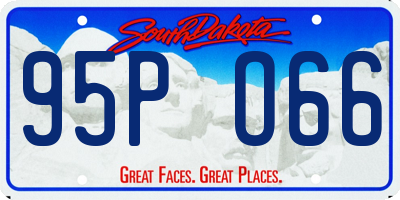 SD license plate 95PO66