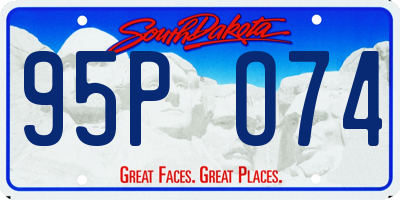 SD license plate 95PO74