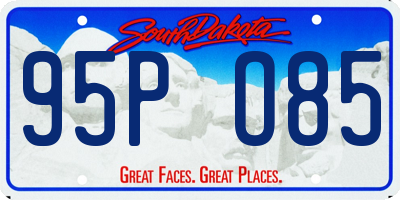 SD license plate 95PO85