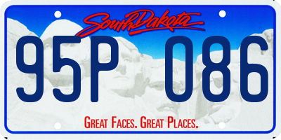 SD license plate 95PO86