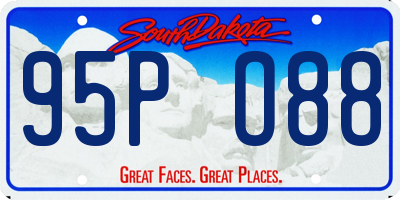 SD license plate 95PO88