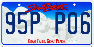 SD license plate 95PP06