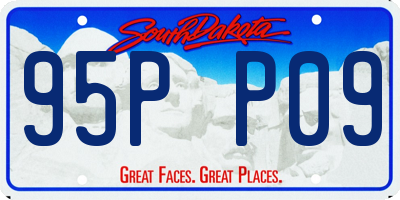 SD license plate 95PP09