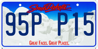 SD license plate 95PP15