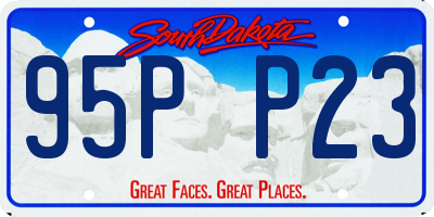 SD license plate 95PP23