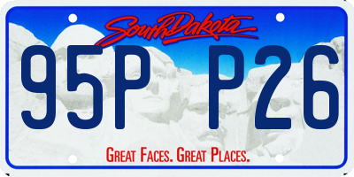 SD license plate 95PP26