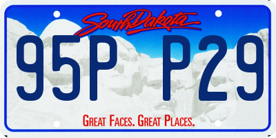 SD license plate 95PP29