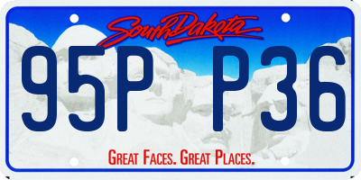 SD license plate 95PP36