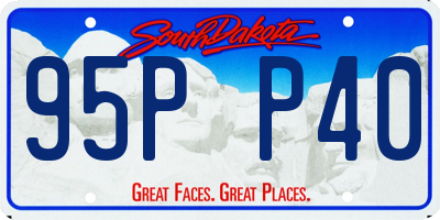 SD license plate 95PP40