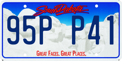 SD license plate 95PP41