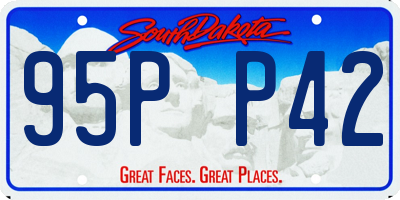 SD license plate 95PP42