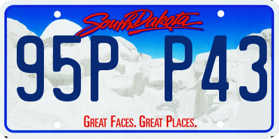 SD license plate 95PP43