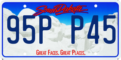 SD license plate 95PP45