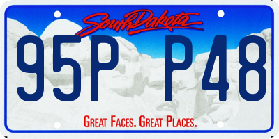 SD license plate 95PP48