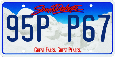 SD license plate 95PP67