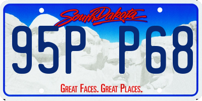 SD license plate 95PP68
