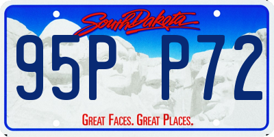 SD license plate 95PP72