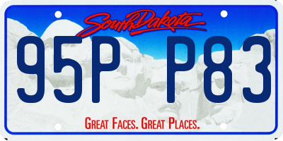 SD license plate 95PP83