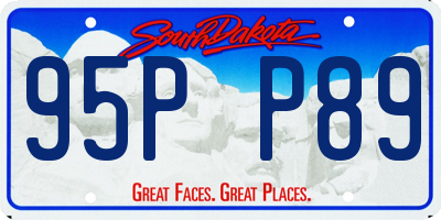 SD license plate 95PP89